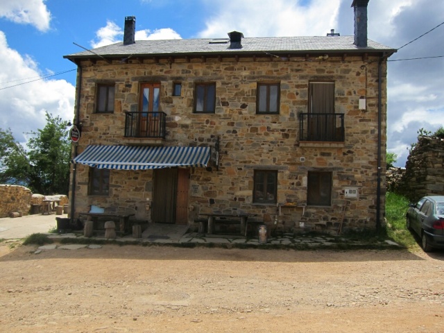 Our albergue in Foncebadon - Monte Irago.